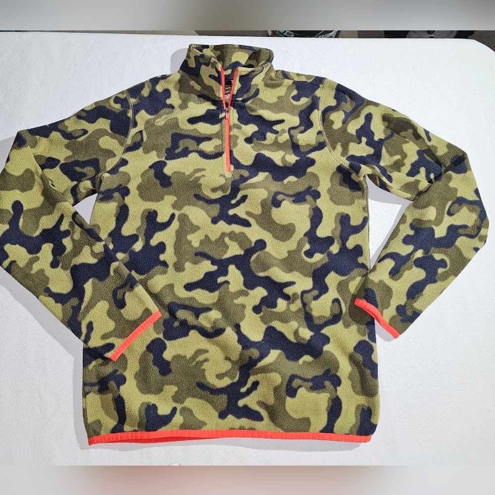 Tek Gear Camouflage Sweater with Orange Accents